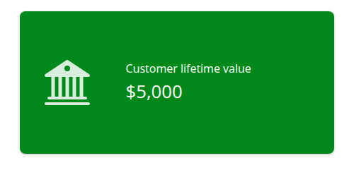 A value box using 'bg-success', a named Bootstrap theme color.